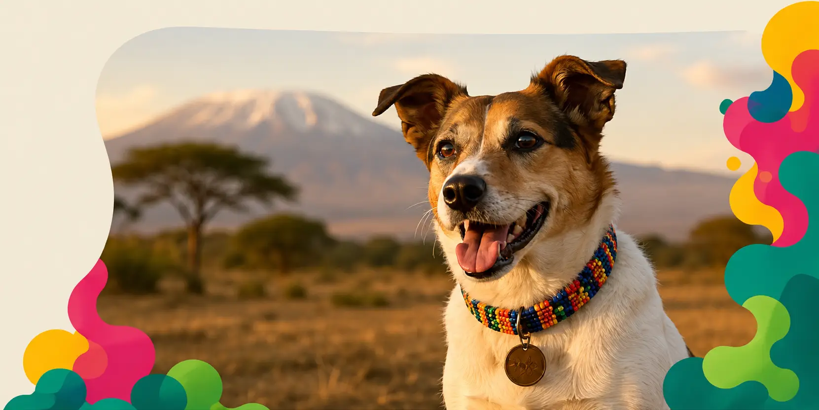 Compagnon From Arusha devant le Kilimandjaro